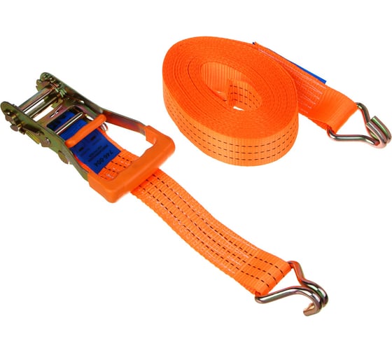 Изображение товара Стяжка груза с храповиком NEW GALAXY 12 м, 3000/6000 кг, двойной крюк 746-004