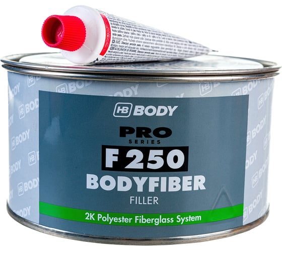 Изображение товара Шпатлевка HB BODY PRO F250 FIBER 0,75кг 2500600060