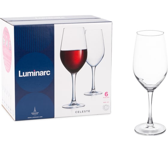 Изображение товара Набор бокалов для вина LUMINARC СЕЛЕСТ 6 шт., 580 мл L5833