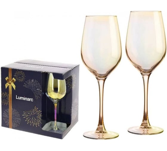 Изображение товара Набор бокалов для вина LUMINARC СЕЛЕСТ золотистый хамелеон, 6 шт., 350 мл P1638
