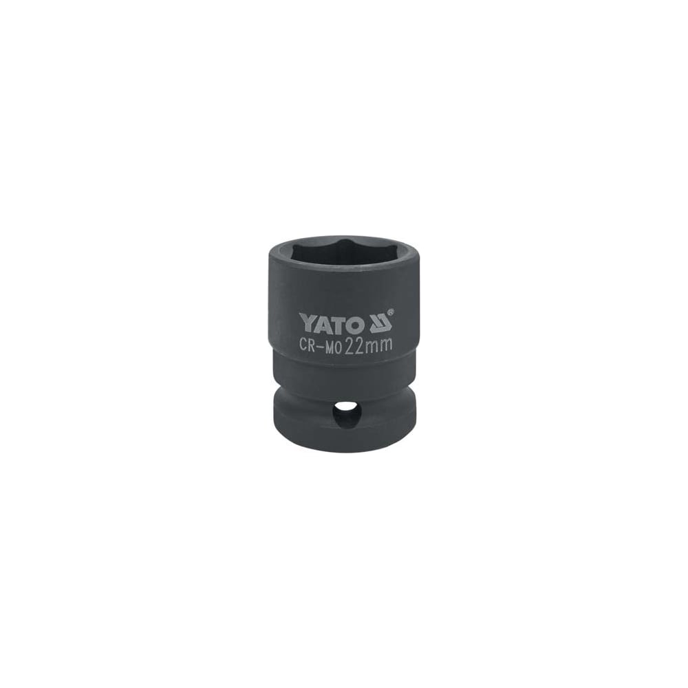 Изображение товара Торцевая головка YATO 1/2" CrMo короткая 22мм ударная YT-1012 профессиональный инструмент
