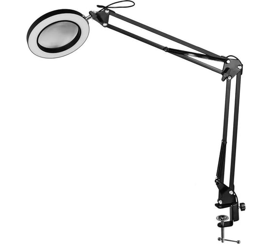 Изображение товара Светильник-лупа настольный светодиодный diopro черный DPNR-LLTL001-WTE