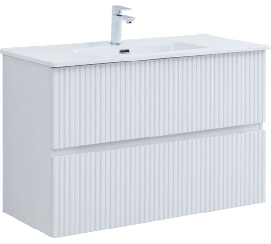 Изображение товара Тумба Aquanet Джейн 100 (Flat) цв.белый матовый (335426) 00335426