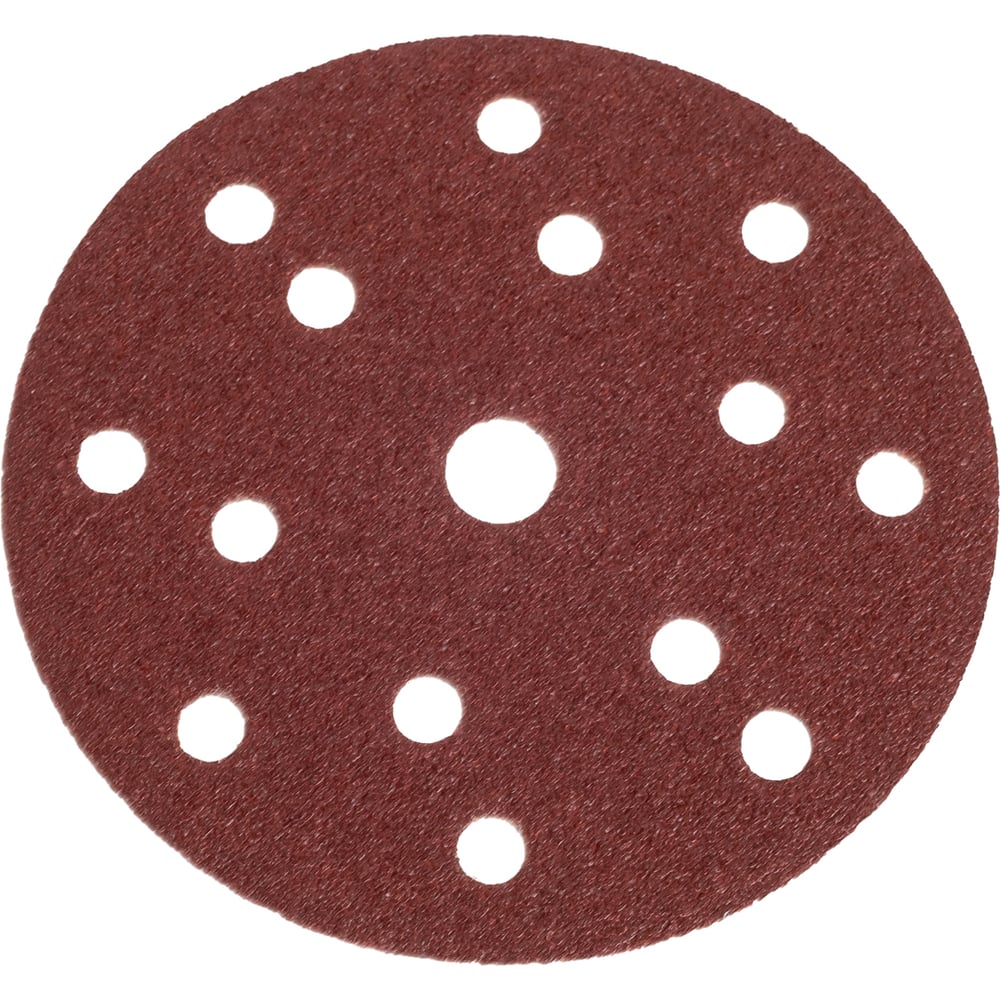 Изображение товара Шлифовальный круг 150 мм, Р40, 15 отверстий, красный, 100 шт Vitatools R-150-P40-100-15