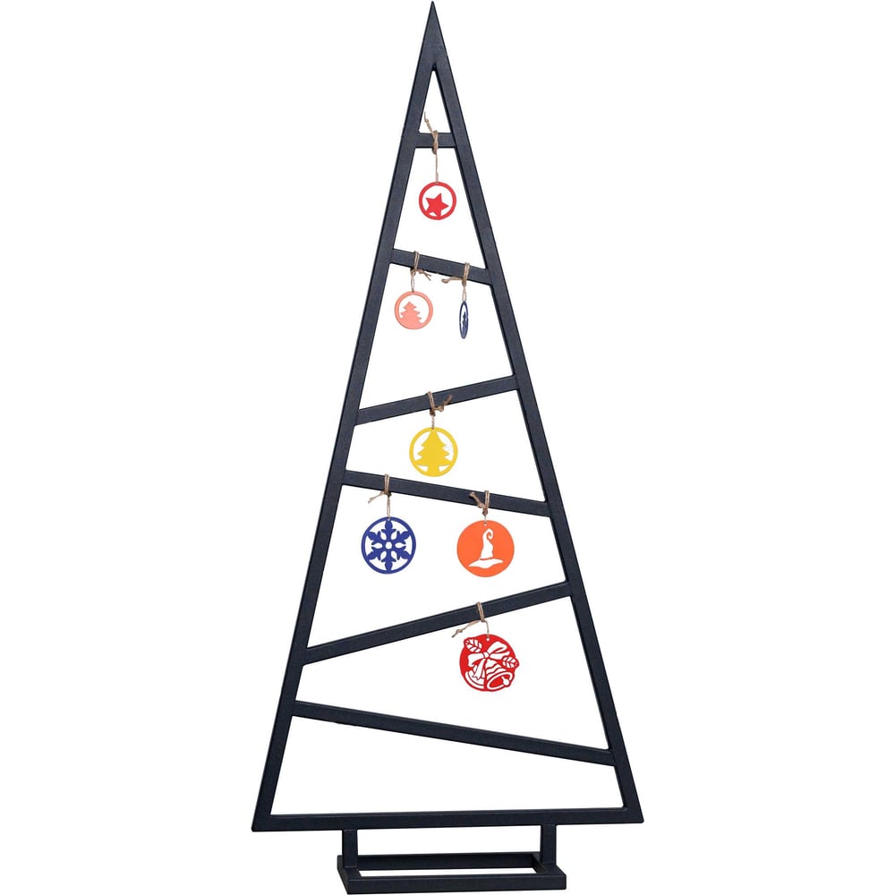 Изображение товара Искусственная елка ООО СКП Лофт 1150х510 мм, черная, неразборная, для дома