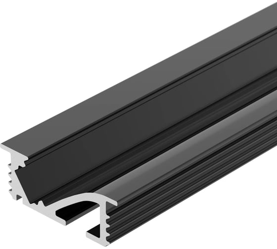 Изображение товара Профиль Arlight SL-BEVEL-W21-F-2000 ANOD BLACK 2м 048997