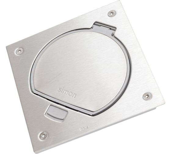 Изображение товара Влагостойкая основа Simon, на 1 механизм K45 пустышка, IP66, сталь KSE0-23-72
