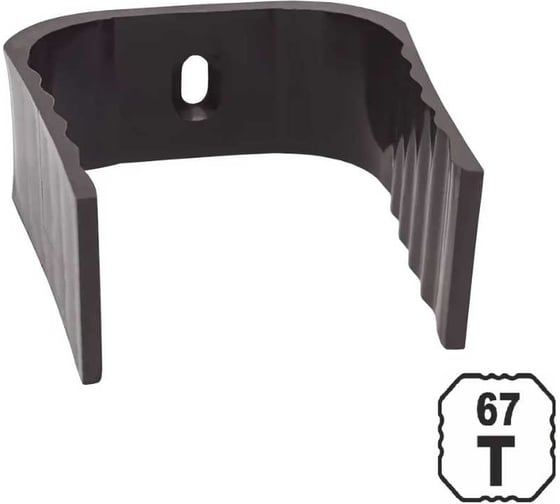 Изображение товара Кронштейн трубы VN 67, U110x67, коричневый TCB