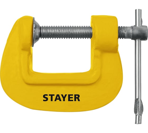 Изображение товара Чугунная струбцина STAYER SG-25 тип G, 25 мм 3215-025