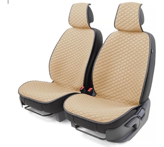 Изображение товара Накидки на передние сиденья CarPerformance, 2 шт. материал fiberflax /лен/ CUS-1032 BE