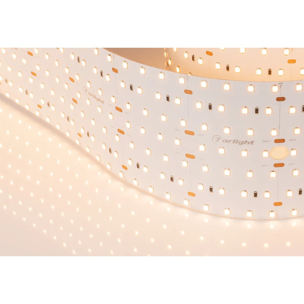 Изображение товара Светодиодная лента Arlight S2-A560-85mm 24V Warm3000 2,5м белая теплый белый