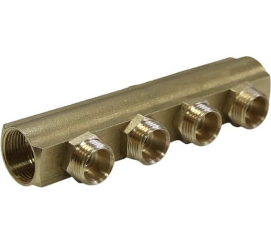 Изображение товара Коллектор ДТРД ВР 3/4 на 4 выхода НР 1/2, межосевое 35 мм 410320