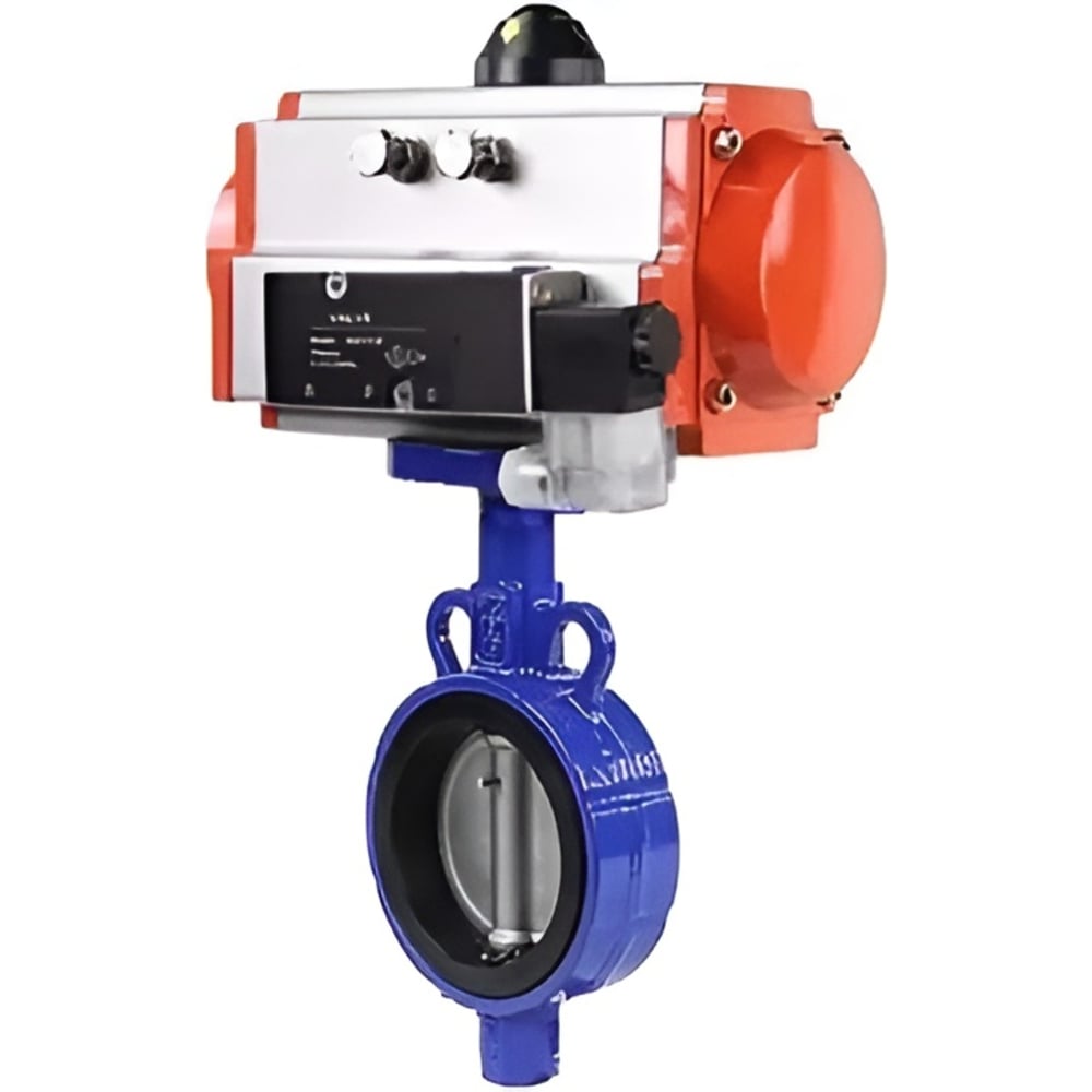 Изображение товара Затвор DN.ru AL-316L-EPDM с пневмоприводом Ду32 Ру16