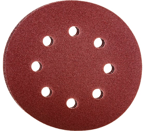 Изображение товара Круг шлифовальный абразивный с перфорацией (5 шт; 125 мм; Р150) для резиновых дисков VOREL 8585