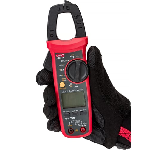 Изображение товара Токоизмерительные цифровые клещи UNI-T UT204+ ACA&DCA с автодиапазоном 00-00004255