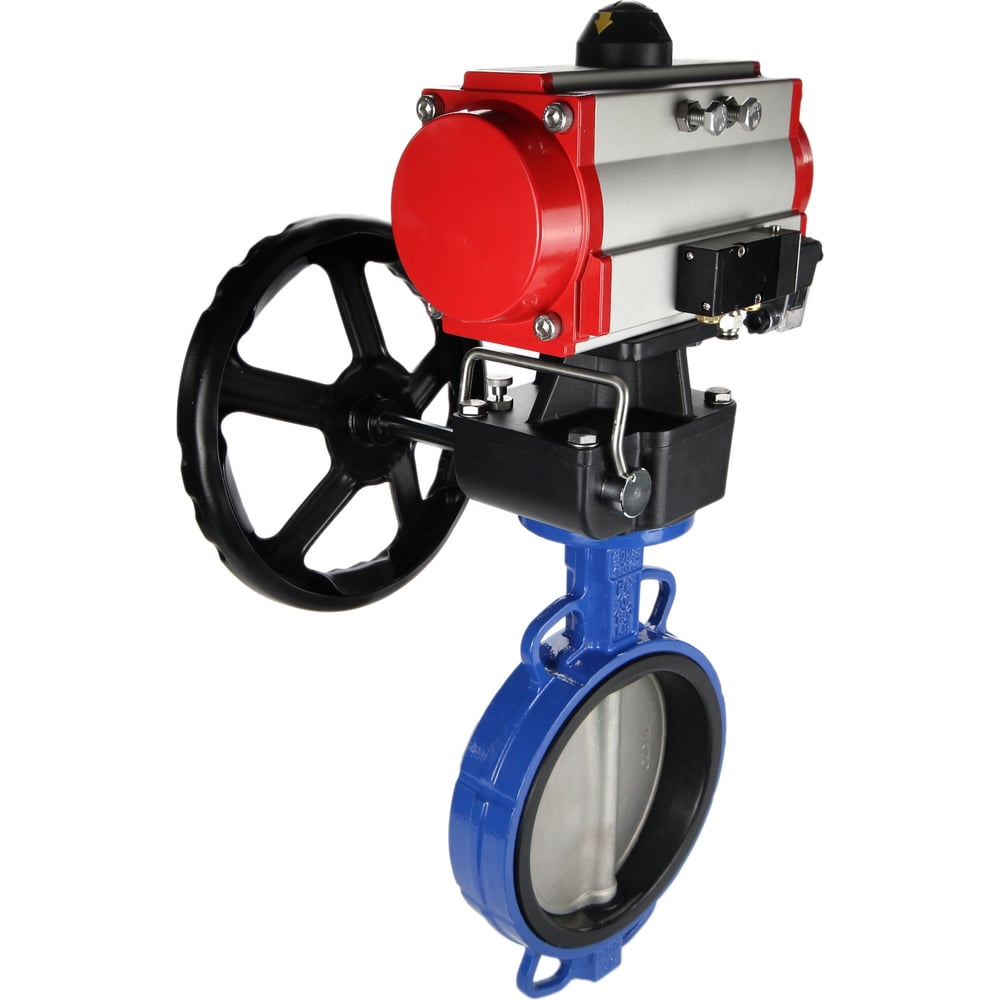 Изображение товара Затвор DN.ru GGG50-GGG40-EPDM Ду250 Ру16 с пневмоприводом