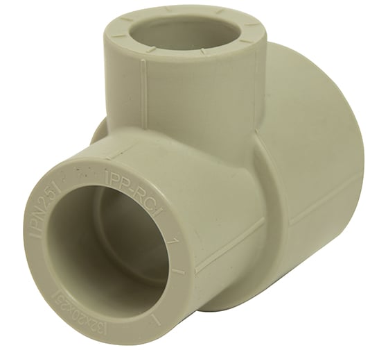 Изображение товара Переходной тройник VRT 32х20х25 EVER plast, серый, Россия 538393