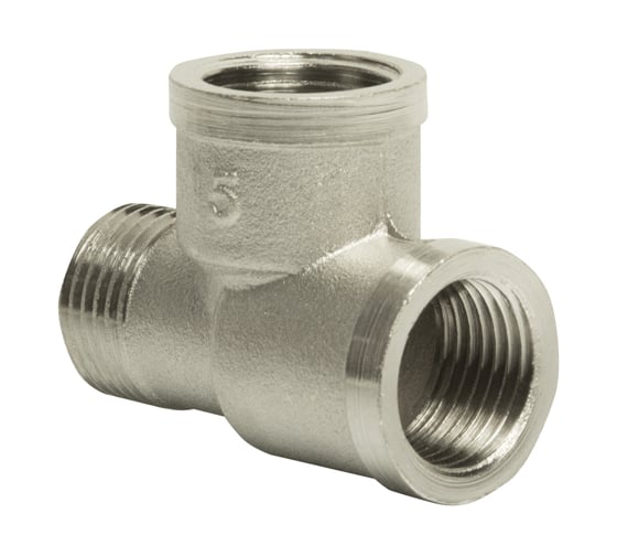 Изображение товара Тройник VRT 1/2, внутренняя/внутренняя/наружная, никель -1943-151515 523624