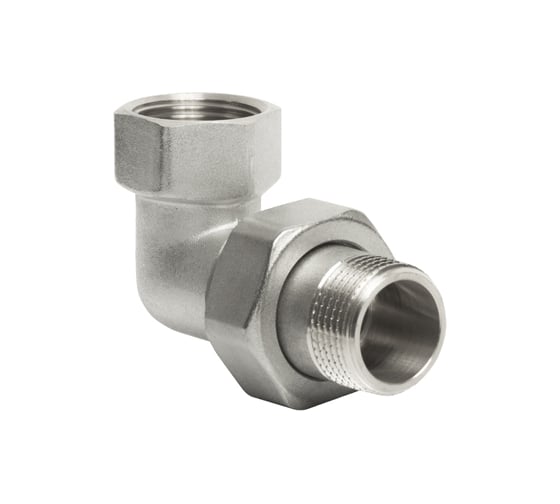 Изображение товара Переходник VRT со сгоном, 3/4, угловой, конус, никель 504288