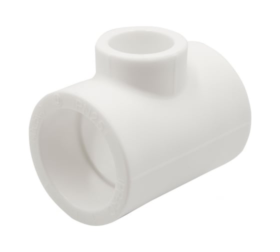 Изображение товара Переходной тройник VRT 40х25х40 EVER plast, белый, Россия 537461