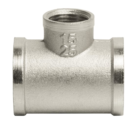 Изображение товара Тройник VRT 1-1/2-1, внутренняя/внутренняя/внутренняя, никель -1905-251525 503059