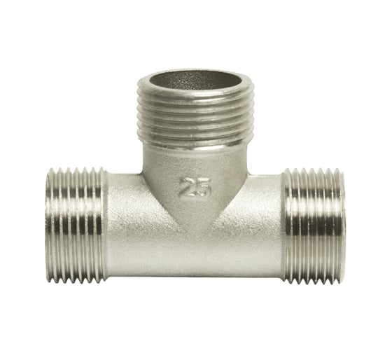 Изображение товара Тройник VRT 1, наружная/наружная/наружная, никель -1940-252525 509934