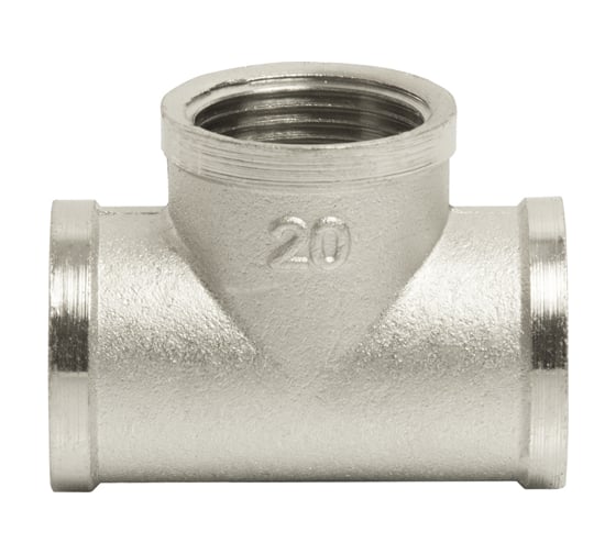 Изображение товара Тройник VRT 3/4, внутренняя/внутренняя/внутренняя, никель -1905-202020 503065