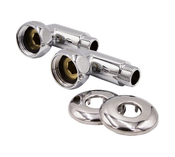 Изображение товара Угловое соединение для полотенцесушителя VRT 1-1/2, внутренняя/наружная, с отражателем, пара 534092