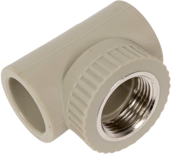 Изображение товара Комбинированный тройник VRT внутренняя 32х1х32 EVER plast, серый, Россия 538388