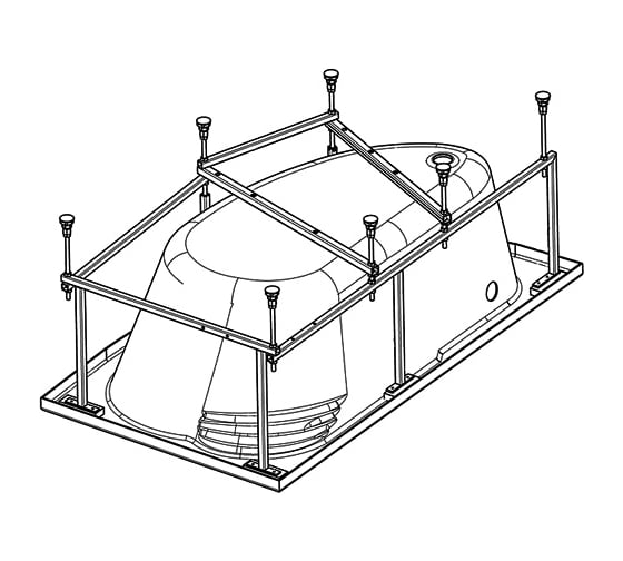 Изображение товара Монтажный комплект для ванны Santek ГОА 150х100 1WH112428 00038718