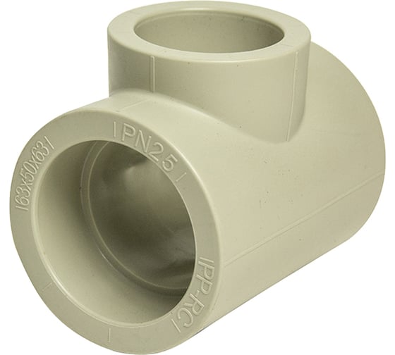 Изображение товара Переходной тройник VRT 63х50х63 EVER plast, серый, Россия 538409