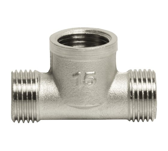 Изображение товара Тройник VRT 1/2, наружная/внутренняя/наружная, никель -1946-151515 503061