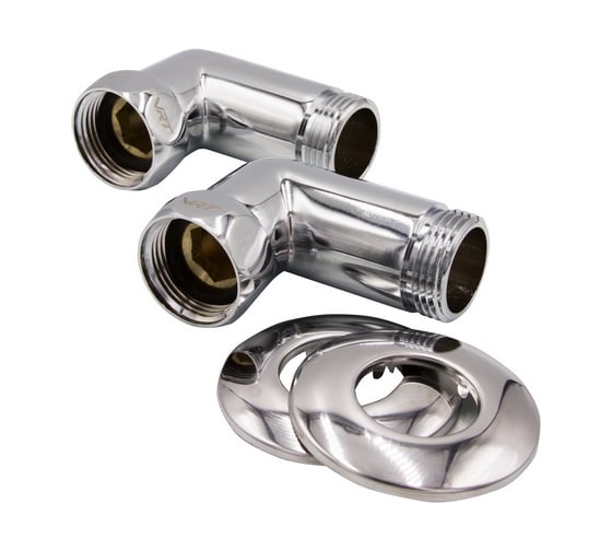 Изображение товара Угловое соединение для полотенцесушителя VRT 1-1, внутренняя/наружная, с отражателем, пара 534090