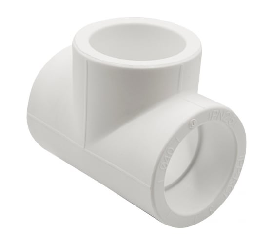 Изображение товара Тройник VRT 40 EVER plast, белый, Россия 537510