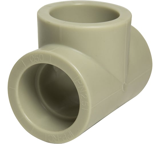 Изображение товара Тройник VRT 50 EVER plast, серый, Россия 538375