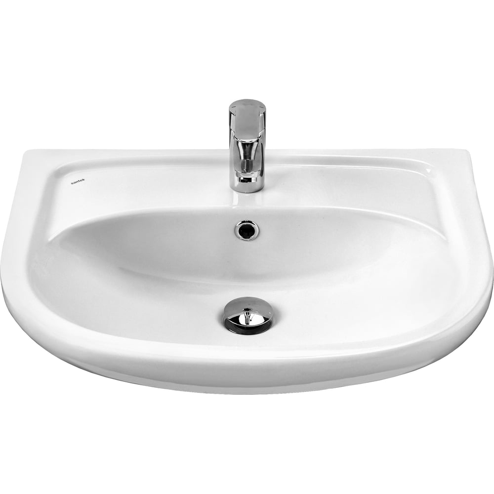 Изображение товара Умывальник Santek Эллада-60 из санфаянса подвесной классический 600 мм