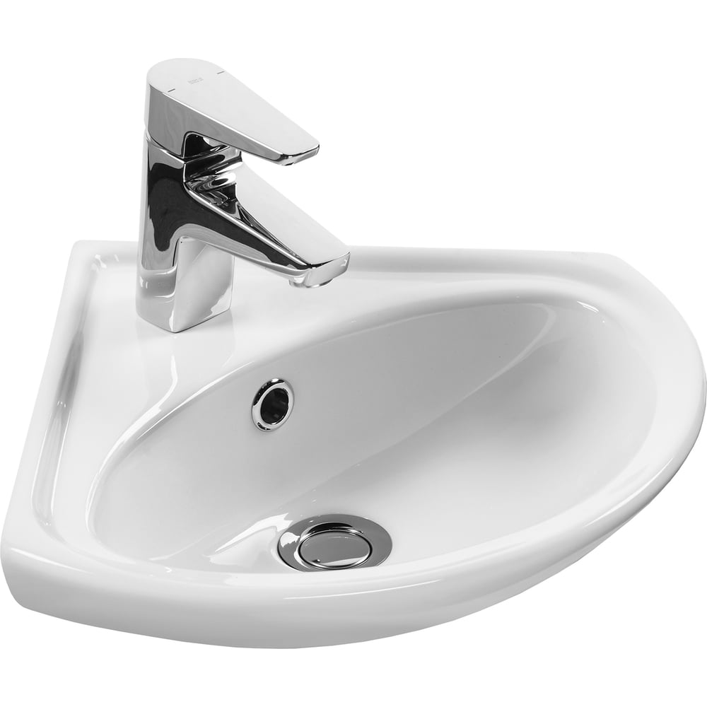 Изображение товара Умывальник Santek Ирис-36 угловой 1/отв белый