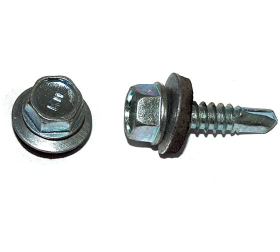 Изображение товара Кровельный саморез Kenner цинк, с шайбой EPDM, 5,5x51 1700 шт ск5551