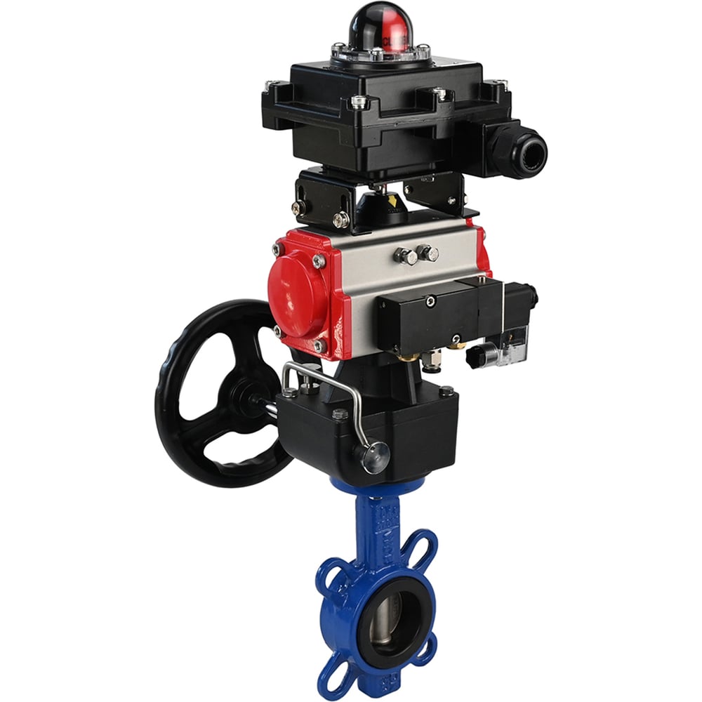 Изображение товара Затвор DN.ru WCB-316L-EPDM Ду50 Ру16 пневмопривод диск с EPDM