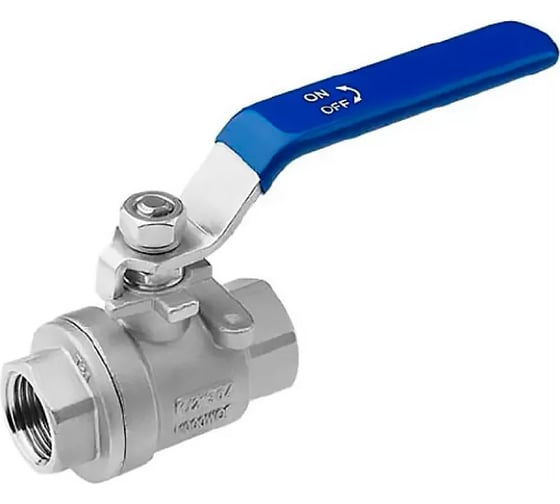 Изображение товара Шаровой полнопроходной кран DN.ru 316-316-PTFE-140 Ду40 Ру140 резьбовой с рукояткой D160-24454