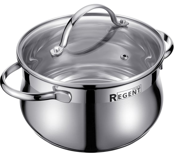 Изображение товара Кастрюля со стеклянной крышкой Regent Inox 2,5л; 16x10 см Linea MONICA 93-Mon-03