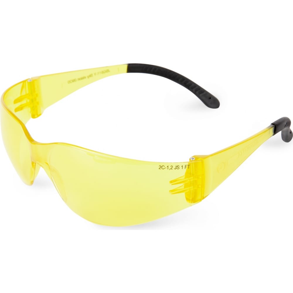 Защитные очки открытого типа jeta safety янтарные линзы из поликарбоната, jsg511-y