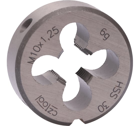 Изображение товара Плашка Bucovice Tools M 10 Шаг 1.25 HSS 30x11мм 240101