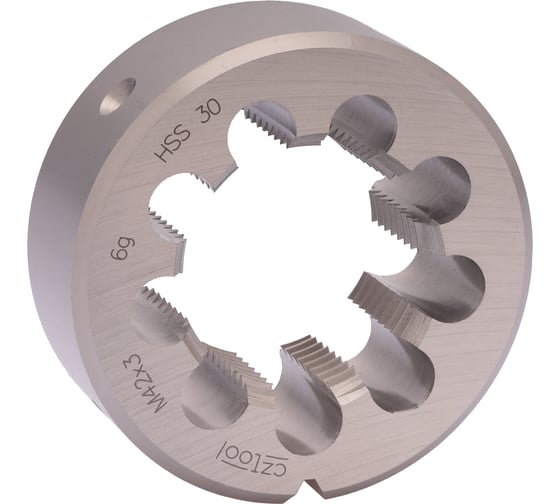 Изображение товара Плашка Bucovice Tools M 42 Шаг 3.0 HSS 75x30мм 240421