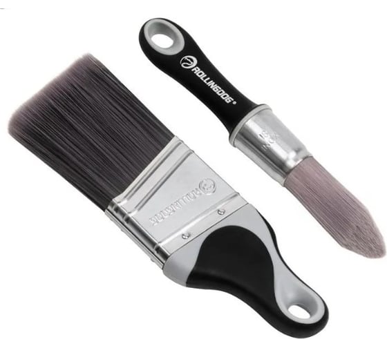 Изображение товара Набор кистей с короткой ручкой ROLLINGDOG 22/50мм, синтетика, серия Professional, арт. 10595