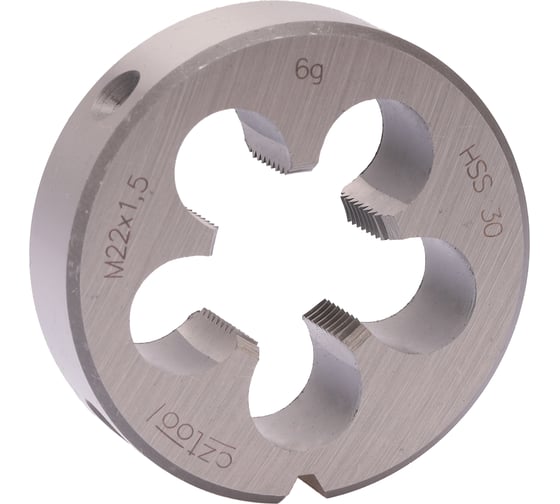 Изображение товара Плашка Bucovice Tools M 22 Шаг 1.5 HSS 55x16мм 240222