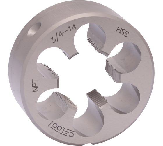 Изображение товара Плашка Bucovice Tools коническая NPT 3/4" -14 HSS 55x22мм 430340