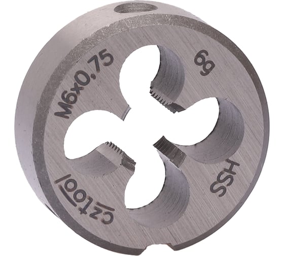 Изображение товара Плашка Bucovice Tools M 6 Шаг 0.75 HSS 20x7мм 240061