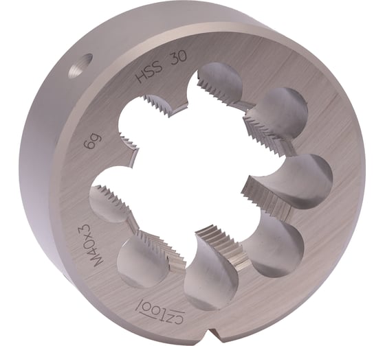 Изображение товара Плашка Bucovice Tools M 40 Шаг 3.0 HSS 75x20мм 240402