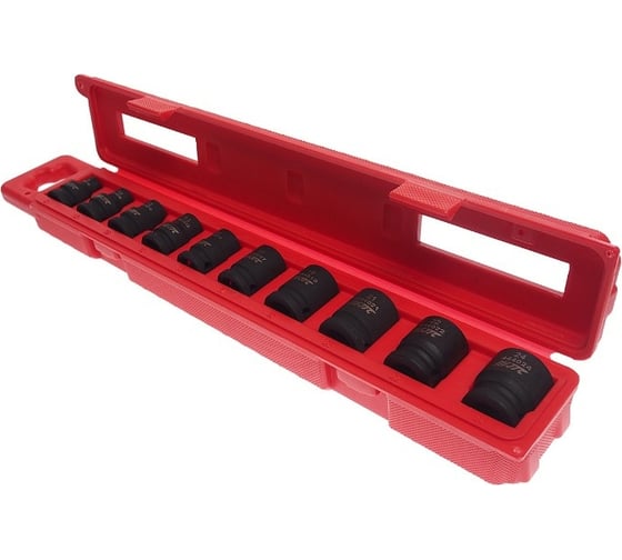 Изображение товара Набор головок 6-гранных для поврежденных болтов и гаек (8-24 мм; 1/2"; 10 шт.) JTC-7865